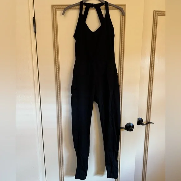 Athletic Black Women's Jumpsuit - Picture 1 of 3